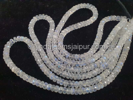Rainbow Moonstone Big Faceted Roundelle Beads Rainbow Moonstone Big Faceted Roundelle Beads