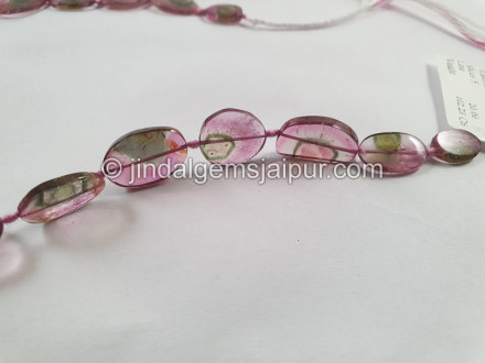 Watermelon Tourmaline Smooth Slices Beads Watermelon Tourmaline Smooth Slices Beads