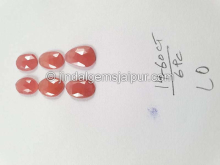 Rhodochrosite Rose Cut Slices Rhodochrosite Rose Cut Slices
