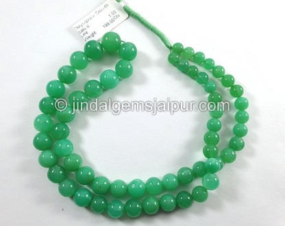 Chrysoprase Smooth Round Balls Shape Beads