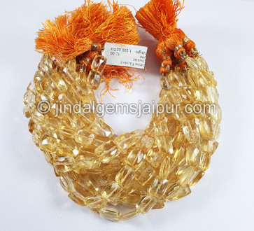 Citrine Faceted Chicklet Shape Beads