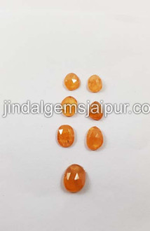 Mandarin Garnet Rose Cut Slices Mandarin Garnet Rose Cut Slices