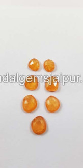 Mandarin Garnet Rose Cut Slices Mandarin Garnet Rose Cut Slices