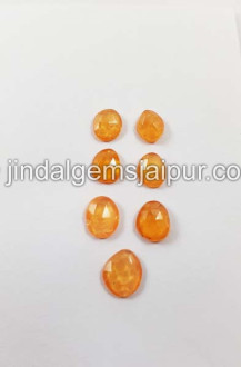 Mandarin Garnet Rose Cut Slices Mandarin Garnet Rose Cut Slices
