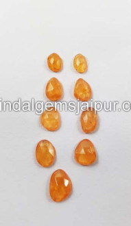 Mandarin Garnet Rose Cut Slices Mandarin Garnet Rose Cut Slices