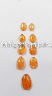Mandarin Garnet Rose Cut Slices Mandarin Garnet Rose Cut Slices