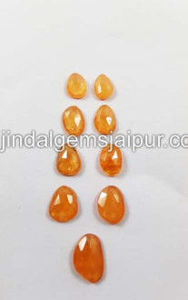 Mandarin Garnet Rose Cut Slices Mandarin Garnet Rose Cut Slices