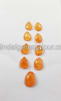 Mandarin Garnet Rose Cut Slices Mandarin Garnet Rose Cut Slices