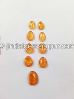 Mandarin Garnet Rose Cut Slices Mandarin Garnet Rose Cut Slices