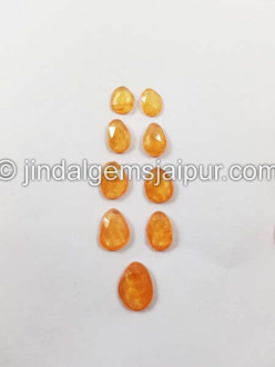 Mandarin Garnet Rose Cut Slices Mandarin Garnet Rose Cut Slices