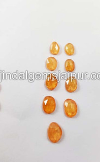 Mandarin Garnet Rose Cut Slices Mandarin Garnet Rose Cut Slices
