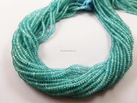 Sky Blue Apatite micro german cut beads