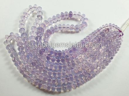 Scorolite Or Lavender Quartz Smooth Roundelle Shape Beads Scorolite Or Lavender Quartz Smooth Roundelle Shape Beads