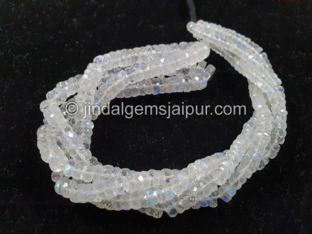 Rainbow Moonstone Faceted Tyre Shape Beads Rainbow Moonstone Faceted Tyre Shape Beads