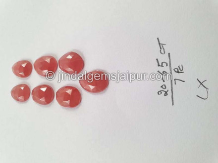 Rhodochrosite Rose Cut Slices