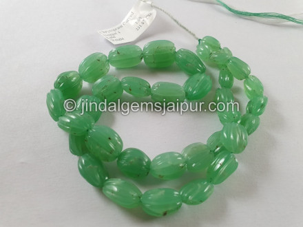 Chrysoprase Carved Nugget Beads Chrysoprase Carved Nugget Beads