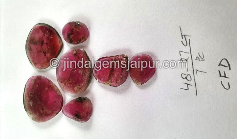 Watermelon Tourmaline Smooth Slices