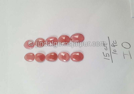 Rhodochrosite Rose Cut Slices