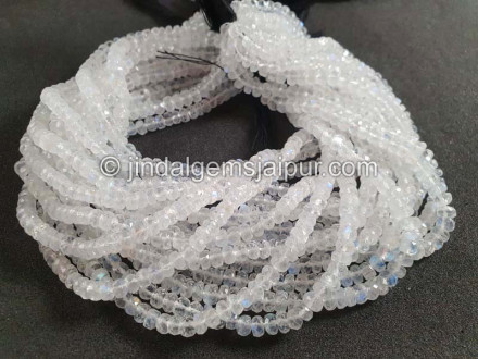 Rainbow Moonstone Faceted Roundelle Beads Rainbow Moonstone Faceted Roundelle Beads