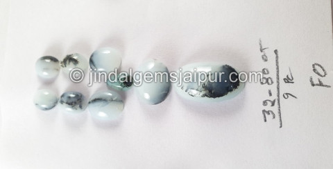 Peru Blue Opal Smooth Cabochons Peru Blue Opal Smooth Cabochons