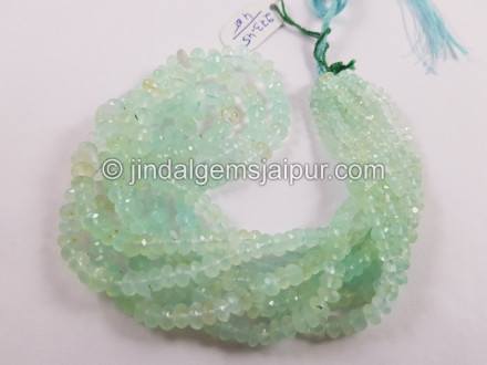 Natural Peruvian Blue Opal Faceted Roundelle Beads Natural Peruvian Blue Opal Faceted Roundelle Beads