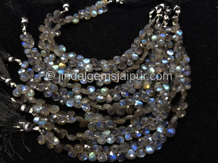 Labradorite Faceted Heart Beads