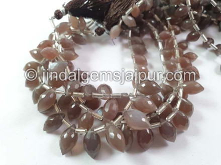 Chocolate Moonstone Faceted Dew Drops Beads Chocolate Moonstone Faceted Dew Drops Beads