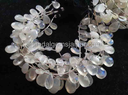 Rainbow Moonstone Big Size Faceted Pear Beads Rainbow Moonstone Big Size Faceted Pear Beads