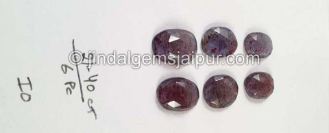 Iolite Sunstone Rose Cut Slices Iolite Sunstone Rose Cut Slices