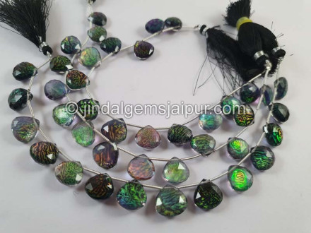 Black Abalone Crystal Big Doublet Faceted Heart Beads Black Abalone Crystal Big Doublet Faceted Heart Beads