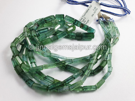 Blue Tourmaline Cut Pipe Shape Beads Blue Tourmaline Cut Pipe Shape Beads