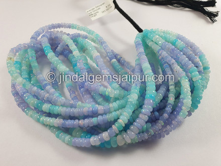 Lavender Ethiopian Opal Smooth Roundelle Shape Beads Lavender Ethiopian Opal Smooth Roundelle Shape Beads