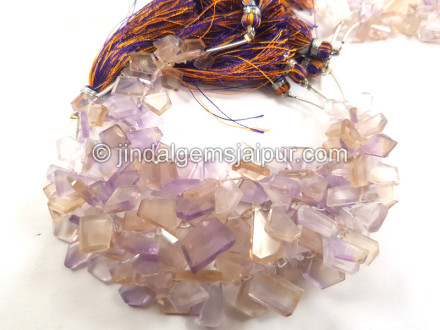 Ametrine Flat Slice Cut Beads