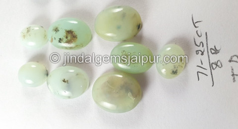Peru Blue Opal Smooth Cabochons Peru Blue Opal Smooth Cabochons
