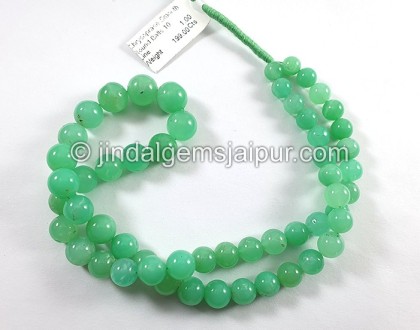 Chrysoprase Smooth Round Balls Shape Beads