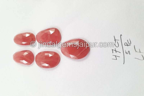 Rhodochrosite Rose Cut Slices
