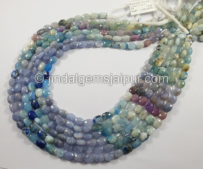 Hackmanite Shaded Faceted Oval Shape Beads Hackmanite Shaded Faceted Oval Shape Beads