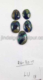 Azurite Malachite Rose Cut  Slices