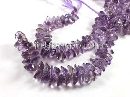 Amethyst Cut Oval Shape Big Beads