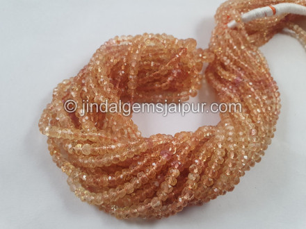 Imperial Topaz Faceted Roundelle Beads