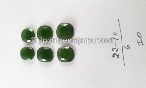 Chrome Chalcedony Rose Cut Slices Chrome Chalcedony Rose Cut Slices