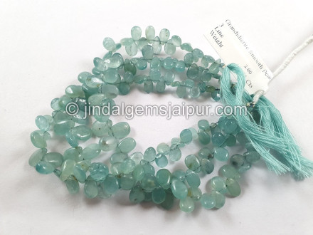 Paraiba Blue Grandidierite Smooth Pear Beads
