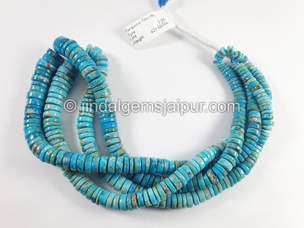 Turquoise Smooth Tyre Shape Beads