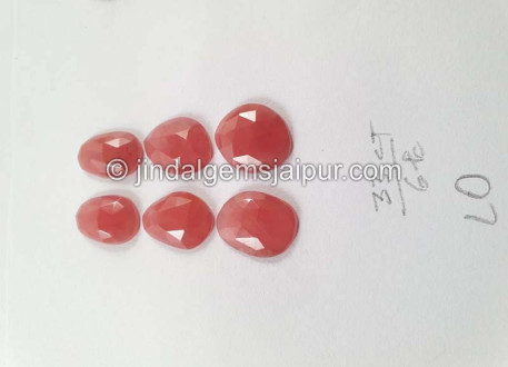 Rhodochrosite Rose Cut Slices Rhodochrosite Rose Cut Slices