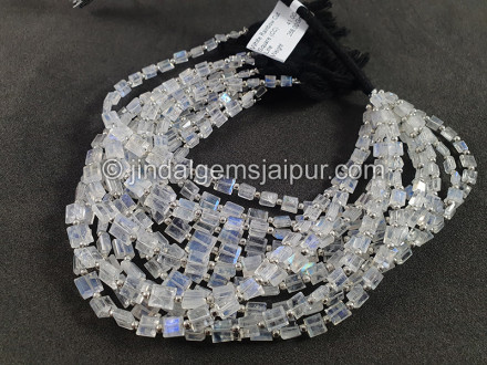 White Rainbow Cut Square Shape Beads White Rainbow Cut Square Shape Beads