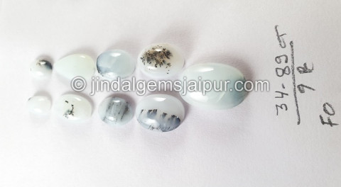 Peru Blue Opal Smooth Cabochons Peru Blue Opal Smooth Cabochons