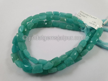 Amazonite Faceted Chicklet Beads Amazonite Faceted Chicklet Beads