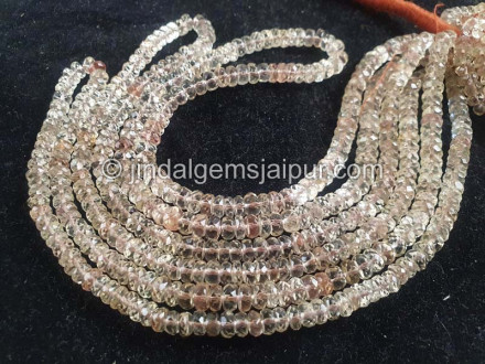 Oregon Sunstone Faceted Roundelle Beads Oregon Sunstone Faceted Roundelle Beads