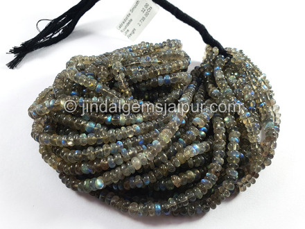Labradorite Smooth Roundelle Shape Beads Labradorite Smooth Roundelle Shape Beads