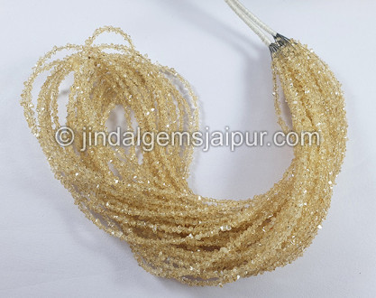 Light Champagne Double Terminated Diamond Quartz Beads